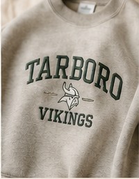 Representative concept image of embroidered school spirit apparel